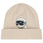 Baby Boys Beige Ikonik Karl Hat, 1, hi-res