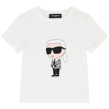 Boys White Logo T-Shirt