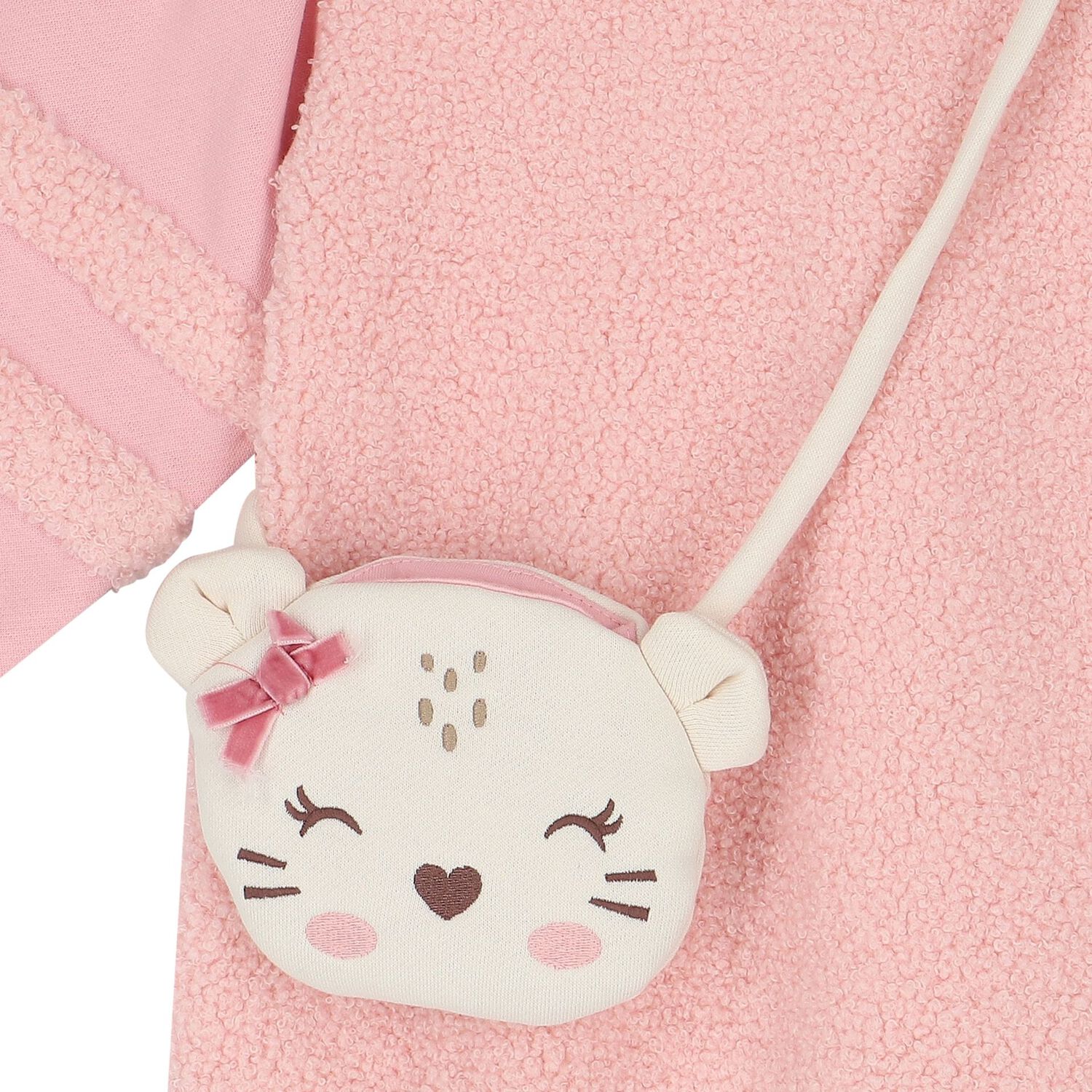 Younger Girls Pink Dress & Bag Set, 2, hi-res