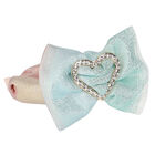 Girls White Glitter Headband, 3, hi-res