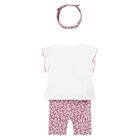 Baby Girls White & Pink Leggings Set, 1, hi-res