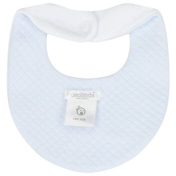 Baby Boys White & Blue Star Bib