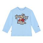 Younger Blue logo Long Sleeve Top, 1, hi-res