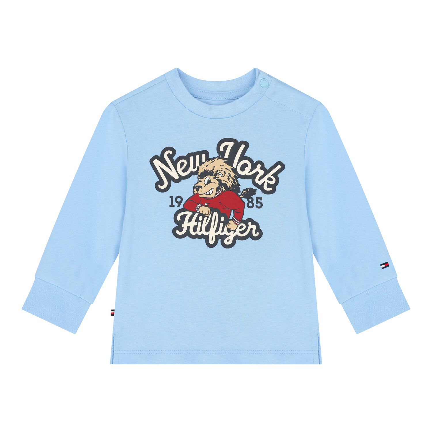 Younger Blue logo Long Sleeve Top, 1, hi-res