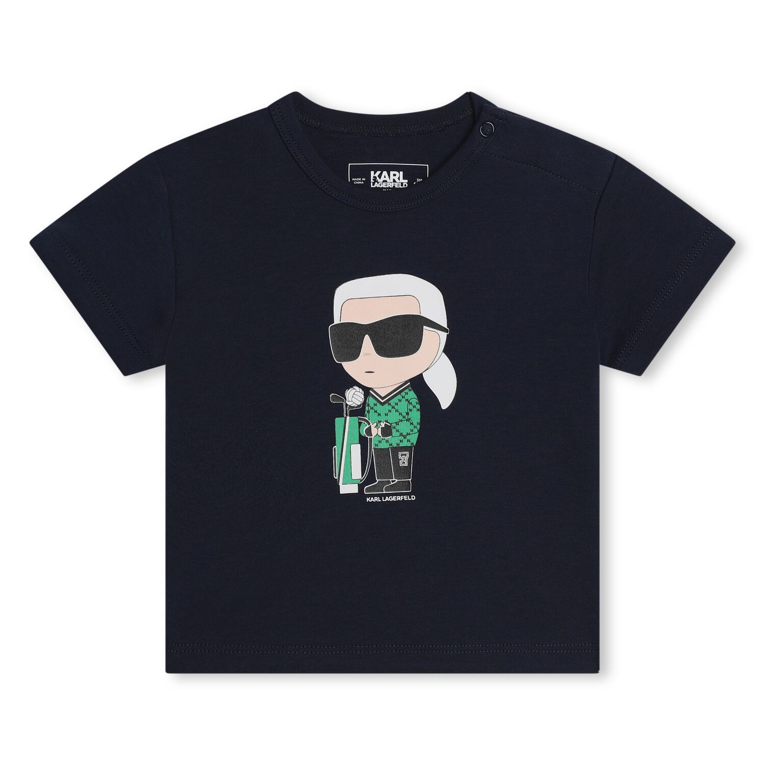 Younger Boys Navy Blue & Ivory Logo Shorts set, 1, hi-res image number null