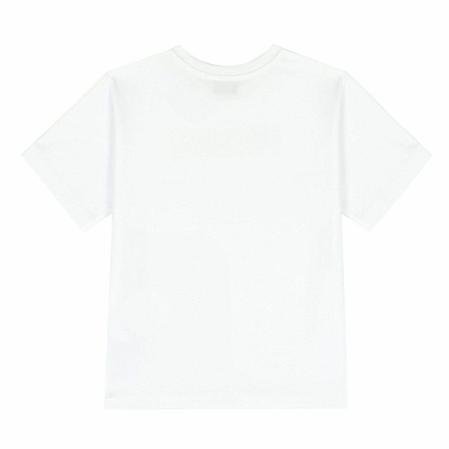 Girls White Diamante Logo T-Shirt, 1, hi-res
