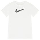 Boys White Logo T-Shirt, 3, hi-res