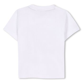 Younger Boys White Logo T-Shirt