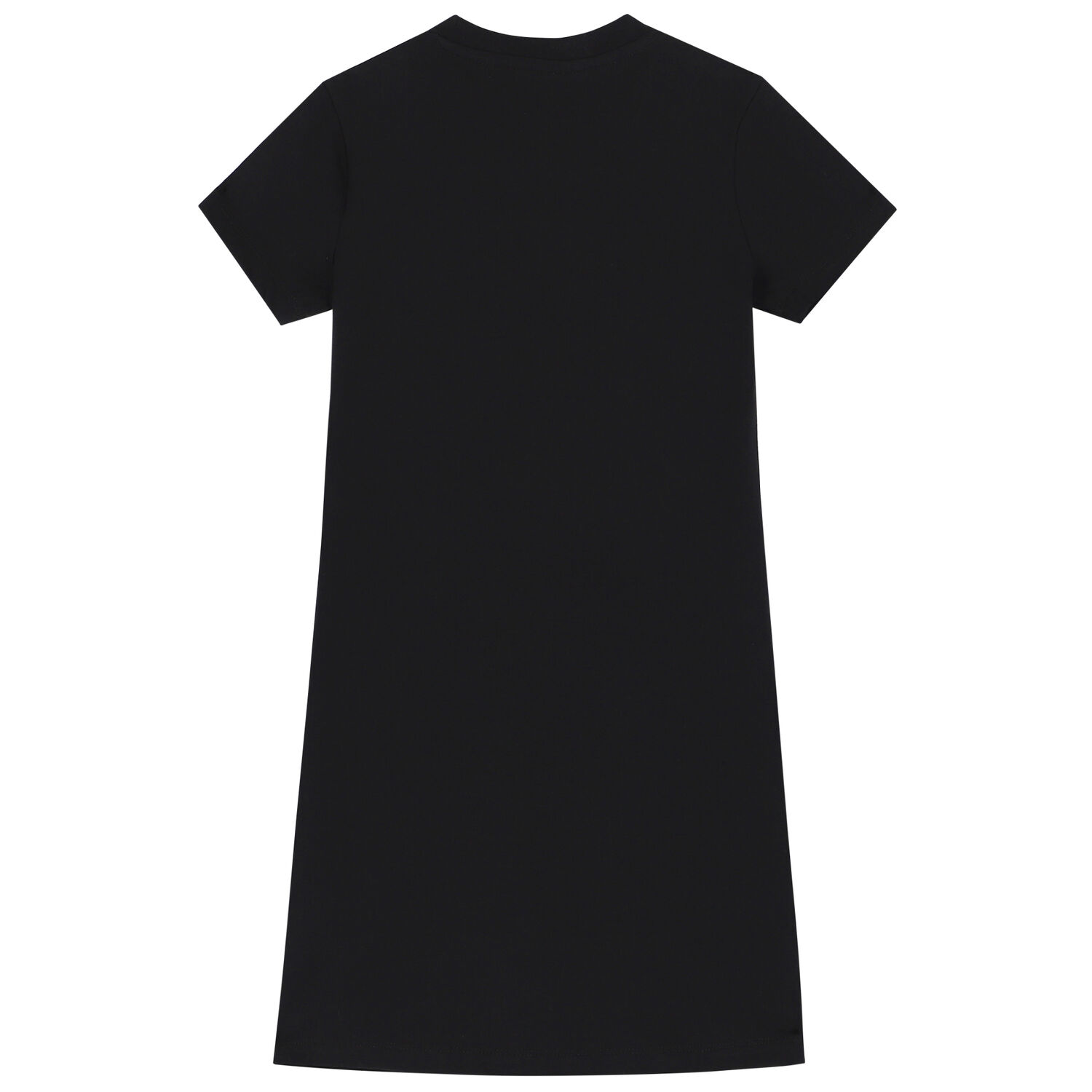Girls Black Trefoil Logo Dress, 1, hi-res image number null