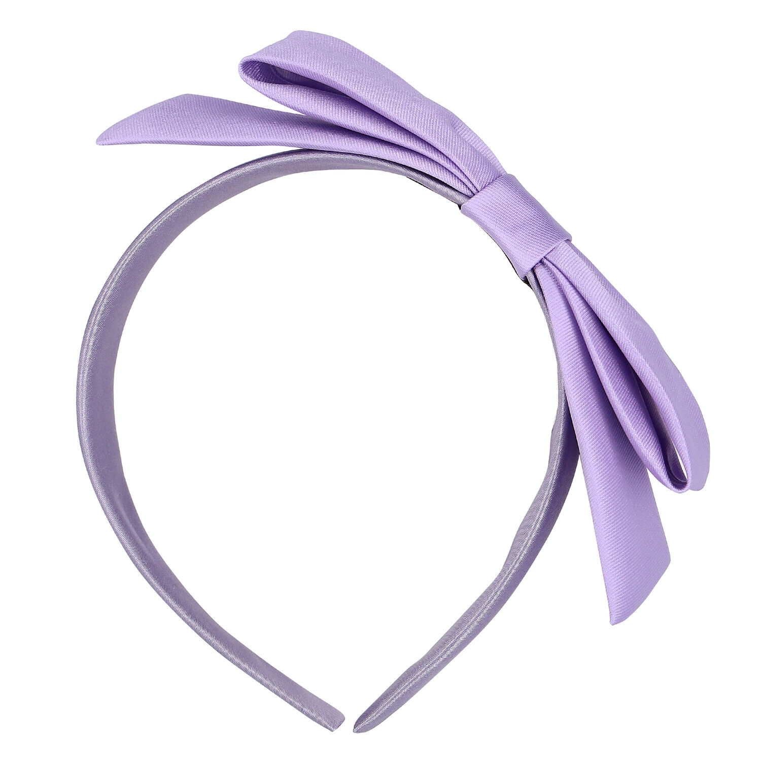 Girls Purple Bow Headband, 2, hi-res