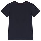 Boys Navy Logo T-Shirt, 9, hi-res