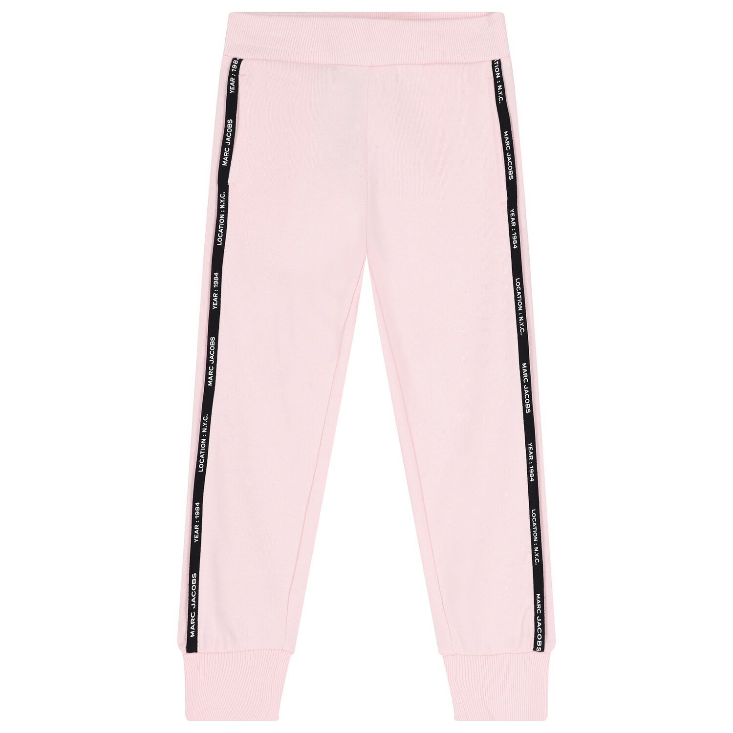 Girls Pink Logo Joggers, 2, hi-res