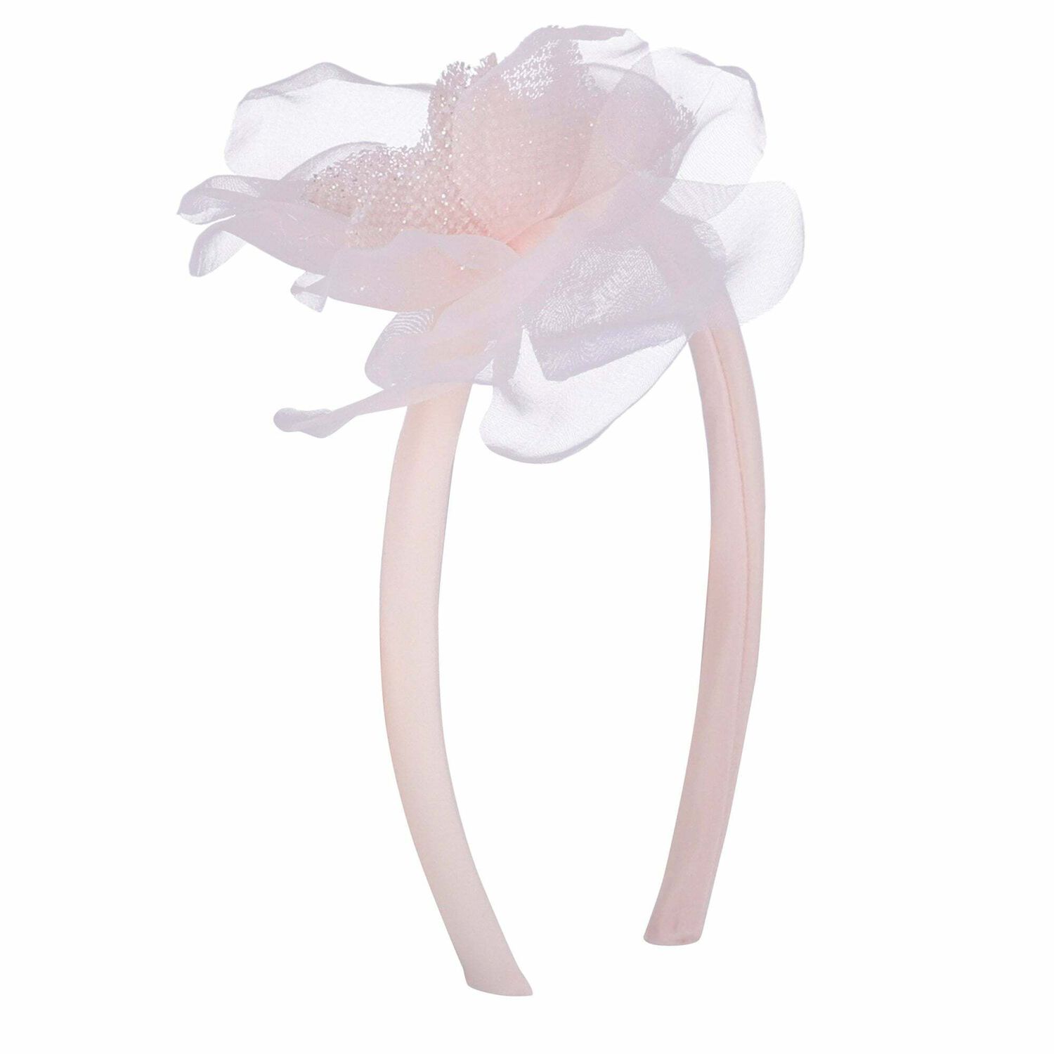 Girls Pink Flower Headband, 1, hi-res image number null