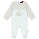Baby Boys Blue Logo Babygrow, 2, hi-res