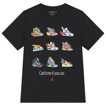 Boys Black Jordan Logo T-Shirt