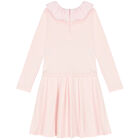 Girls Pink Ruffled Dress, 1, hi-res