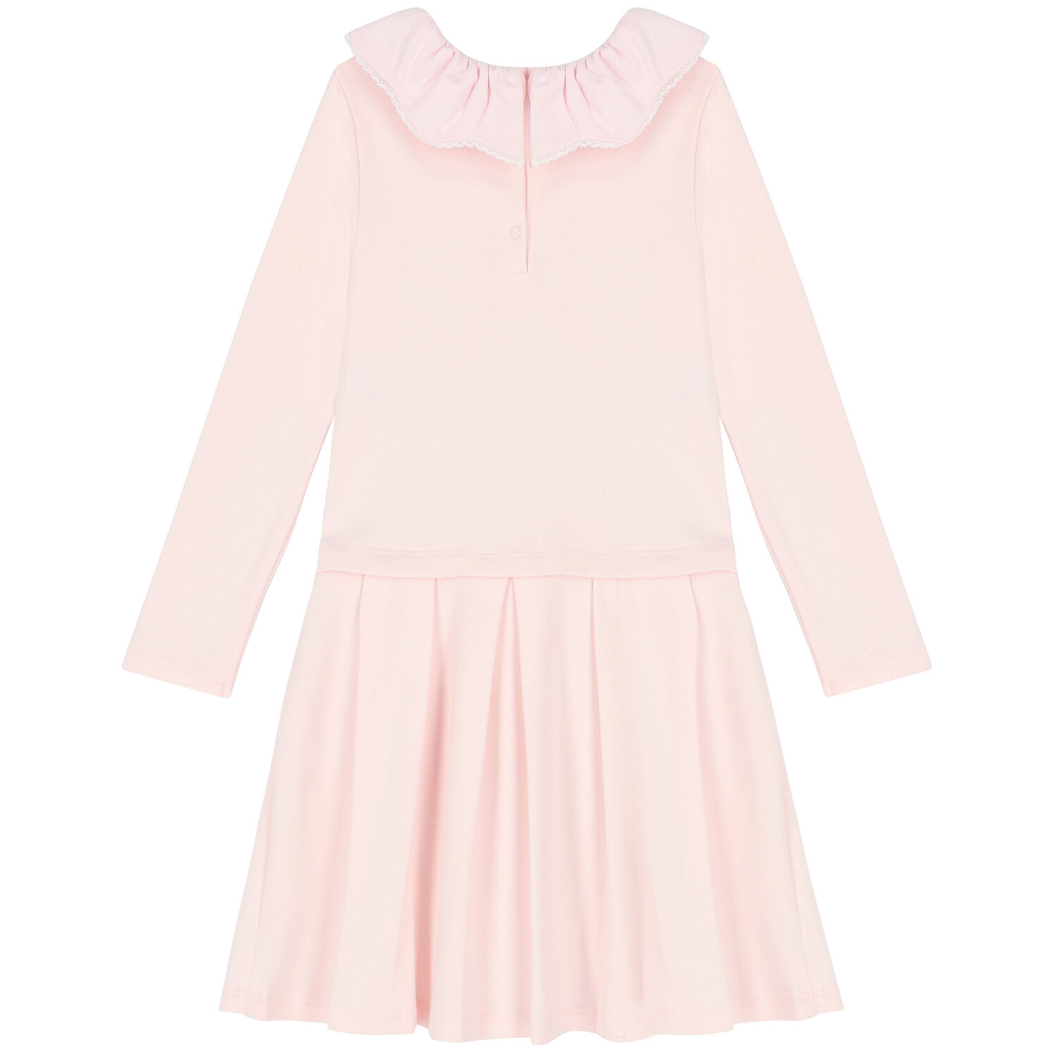 Girls Pink Ruffled Dress, 1, hi-res