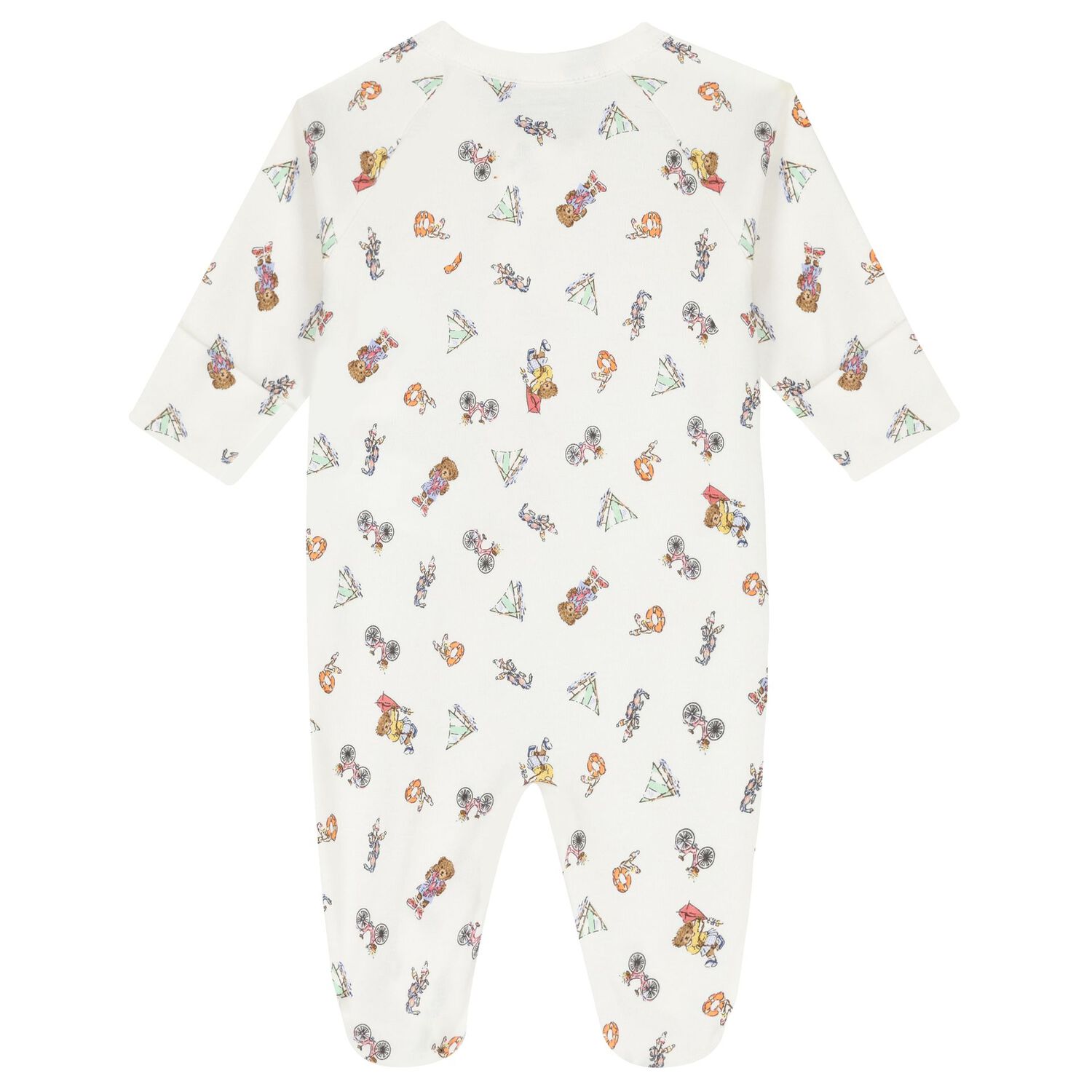 Baby Girls Ivory Teddy Bear Babygrow Gift Set, 1, hi-res