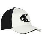 White & Black Logo Cap, 1, hi-res
