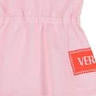 Younger Girls Pink Logo Dress, 1, hi-res