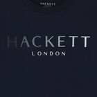 Boys Navy Blue Logo Long Sleeve Top, 4, hi-res