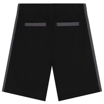 Boys Black Logo Shorts