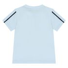 Younger Boys Blue Logo T-Shirt, 3, hi-res