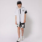 Boys Black Logo Swim Shorts, 1, hi-res