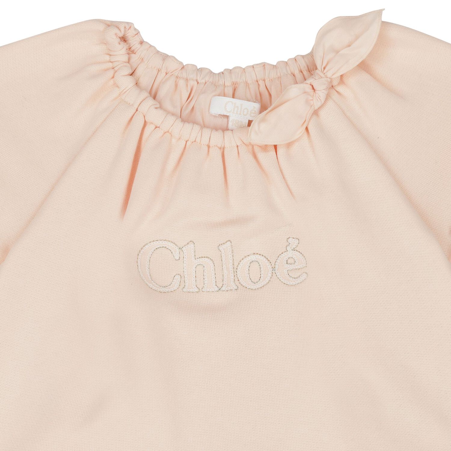 Baby Girls Pink Logo Romper, 1, hi-res