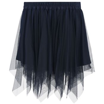 Girls Navy Blue Tulle Skirt