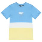 Boys Blue & Yellow Logo T-Shirt, 1, hi-res
