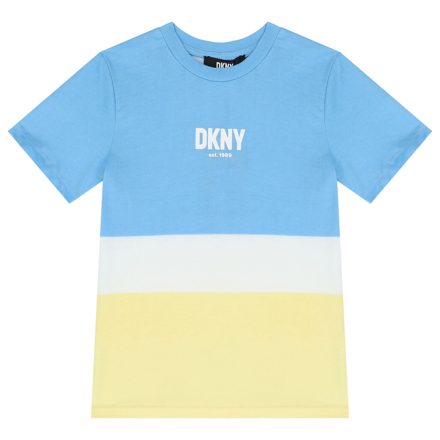 Boys Blue & Yellow Logo T-Shirt, 1, hi-res
