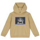 Boys Beige Hooded Top, 1, hi-res