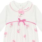 Baby Girls White Logo Rose Babygrow Gift Set, 1, hi-res