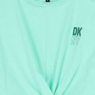 Girls Green Logo T-Shirt, 4, hi-res