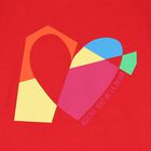 Girls Red Hearts Sweatshirt Dress, 1, hi-res