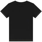 Boys Black Logo T-Shirt, 5, hi-res