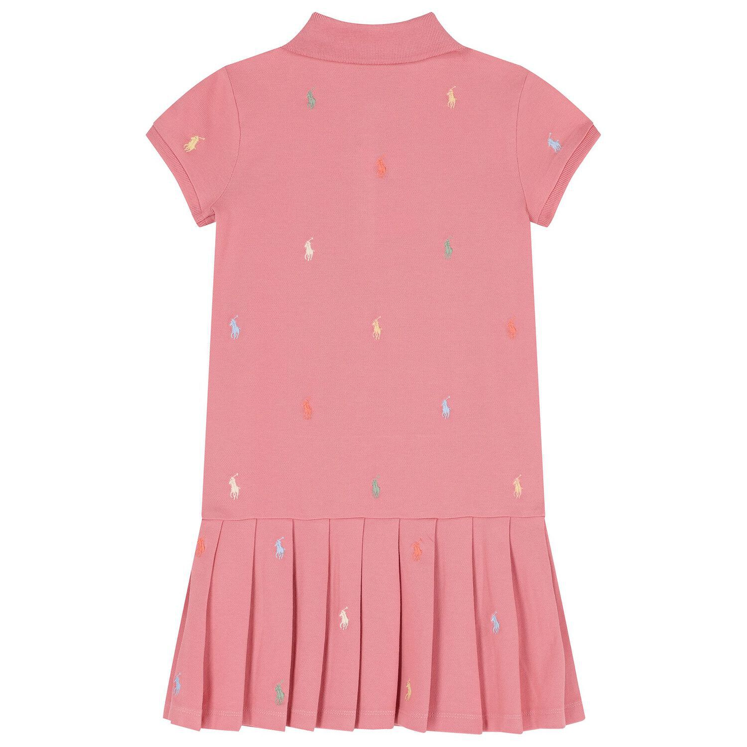 Girls Pink Logo Dress, 1, hi-res image number null