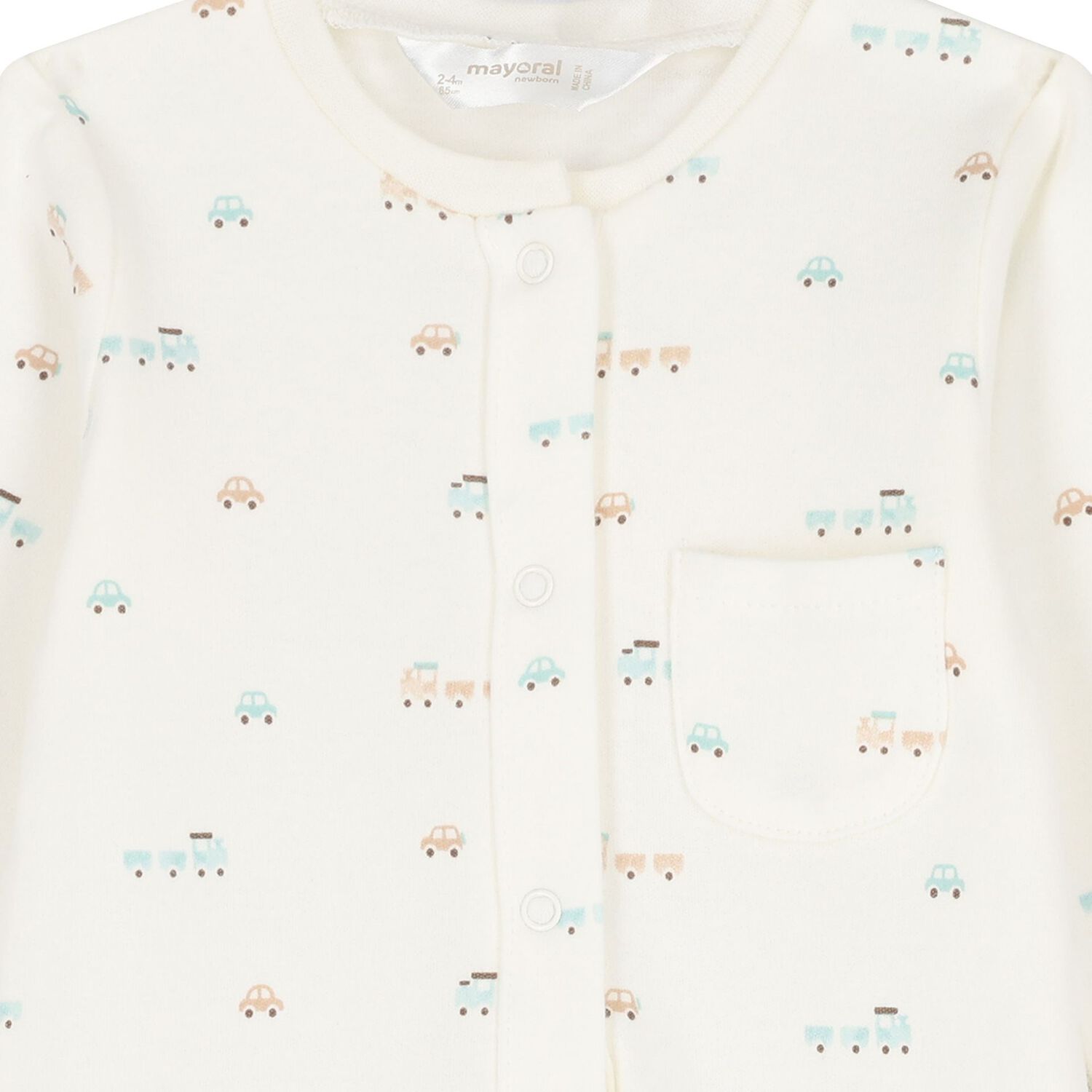 Baby Boys White & Green Train Babygrows ( 2-Pack ), 3, hi-res