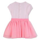 Younger Girls Pink Cat Dress, 1, hi-res
