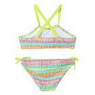 Girls Green Striped Bikini, 1, hi-res