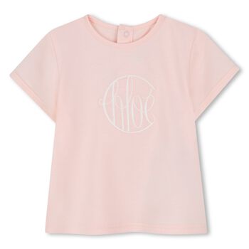Younger Girls Pink Logo T-Shirt
