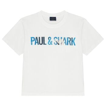 Boys White Logo T-Shirt
