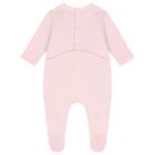Baby Girls Pink Logo Babygrow Set, 1, hi-res