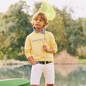 Boys Ivory Logo Shorts