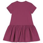 Girls Pink Logo Dress, 2, hi-res