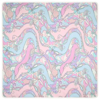 Baby Girls Pink & Lilac Orchidee Logo Blanket