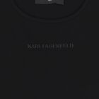 Mini Me Girls Black Logo Rhinestone Dress, 1, hi-res