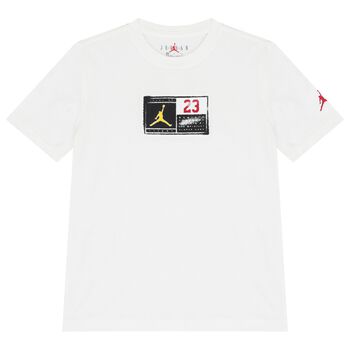 Nike Kids Boys White Jordan T-Shirt, 1 Boys White Jordan T-Shirt
