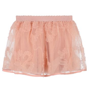 Younger Girls Pink Tulle Skirt